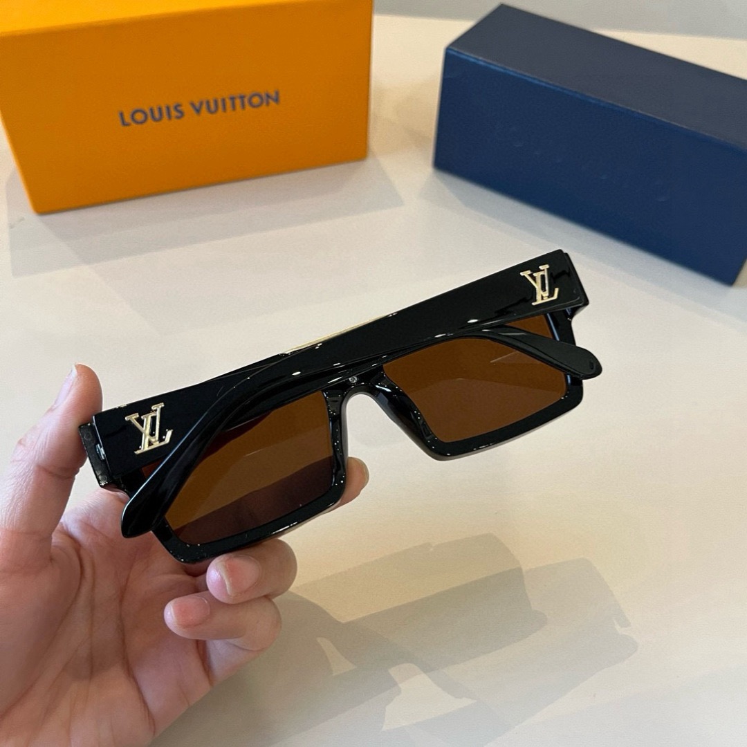 LV Luxury Designer Sunglasses Women Men Designers Goggle Polaroid Lens Sun Glasses Full Frame Eyeglasses Womens Mens Lady With Box