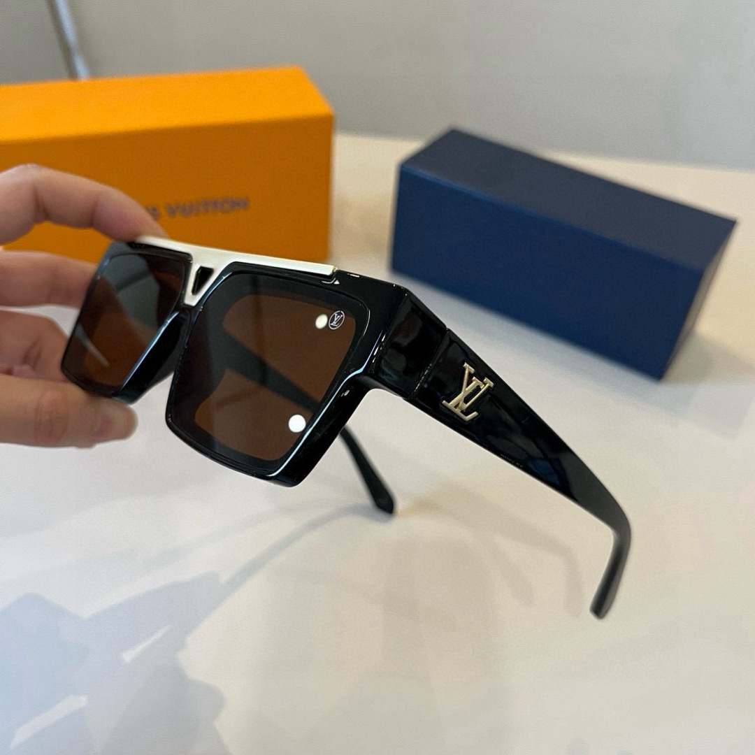 LV Luxury Designer Sunglasses Women Men Designers Goggle Polaroid Lens Sun Glasses Full Frame Eyeglasses Womens Mens Lady With Box