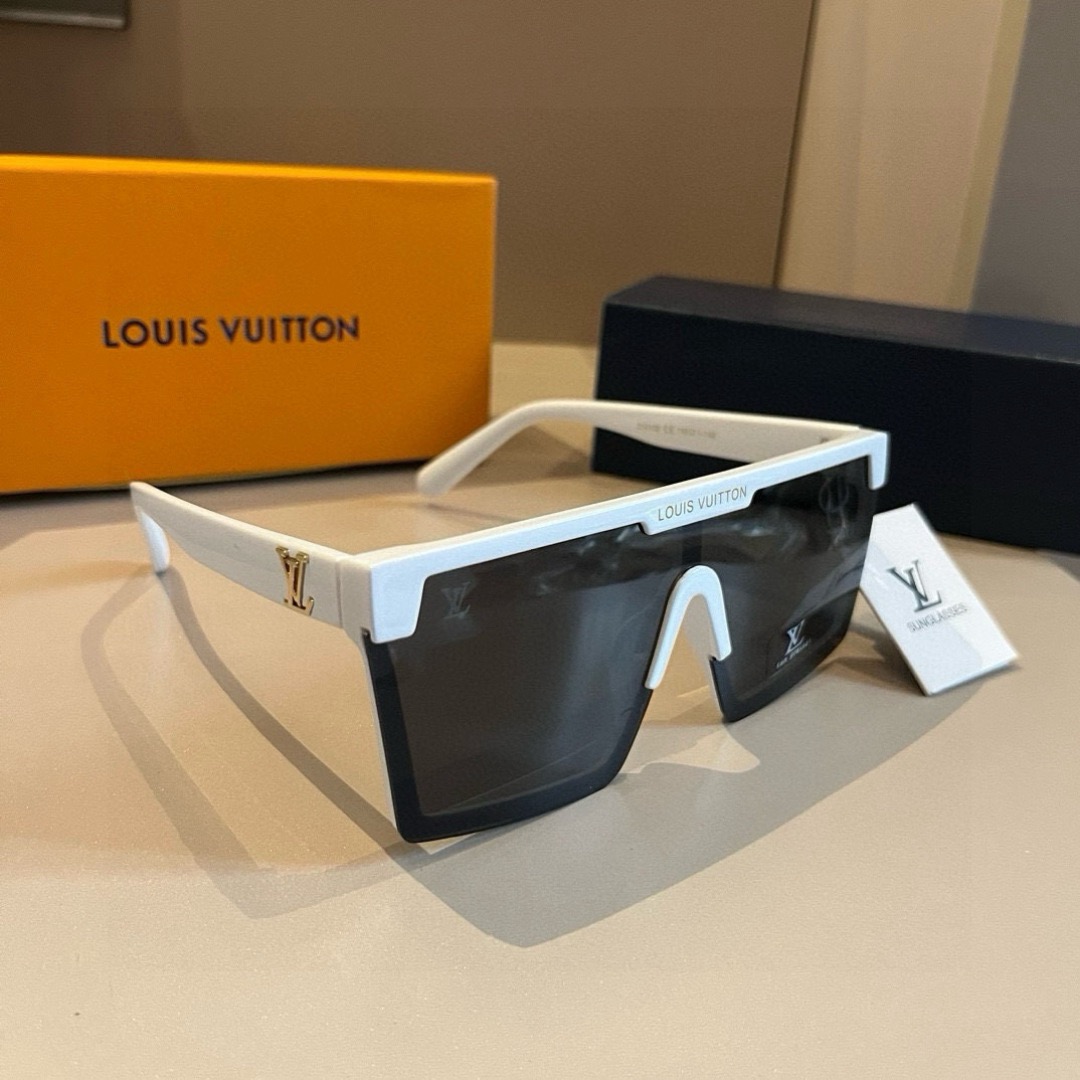 LV Luxury Designer Sunglasses Women Men Designers Goggle Polaroid Lens Sun Glasses Full Frame Eyeglasses Womens Mens Lady With Box