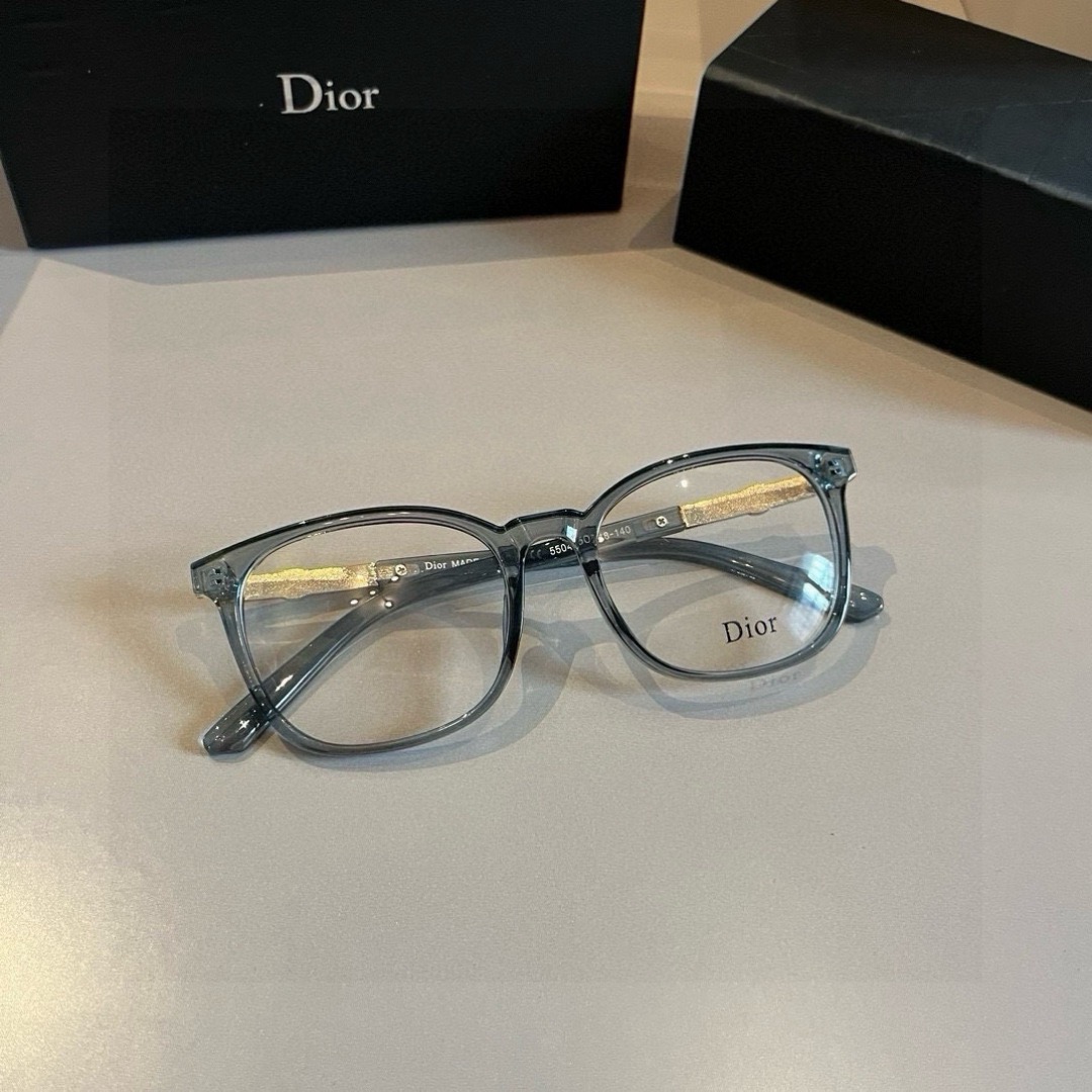 Dior Sunglasses Fashion Glasses Oval Frame Designer Sunglass Womens Anti-Radiation Polarized Lenses Mens Retro Eyeglasses With Box