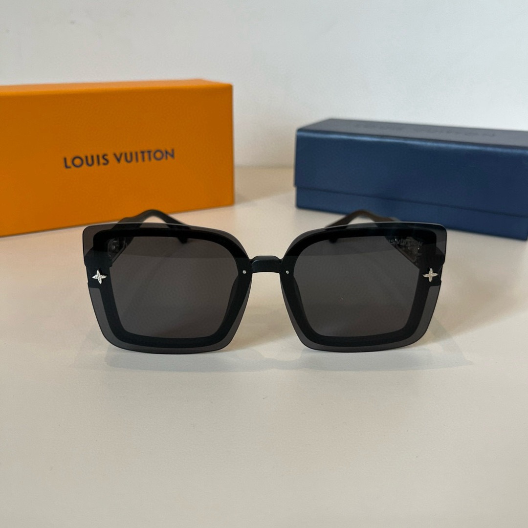 LV Designer Fashion Sunglasses For Women Men Exquisite Vintage Full Frame Driving Beach Shading UV Protection Polarized Glasses Gift With Box Nice