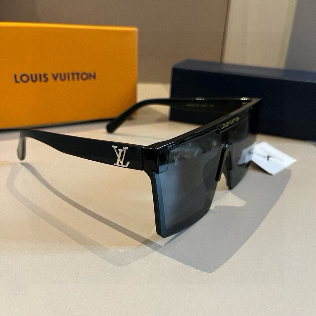 LV Luxury Designer Sunglasses Women Men Designers Goggle Polaroid Lens Sun Glasses Full Frame Eyeglasses Womens Mens Lady With Box