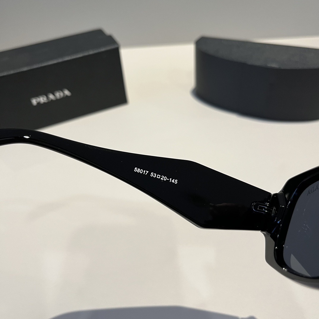 Prada Sunglasses Fashion Glasses Oval Frame Designer Sunglass Womens Anti-Radiation Polarized Lenses Mens Retro Eyeglasses With Box