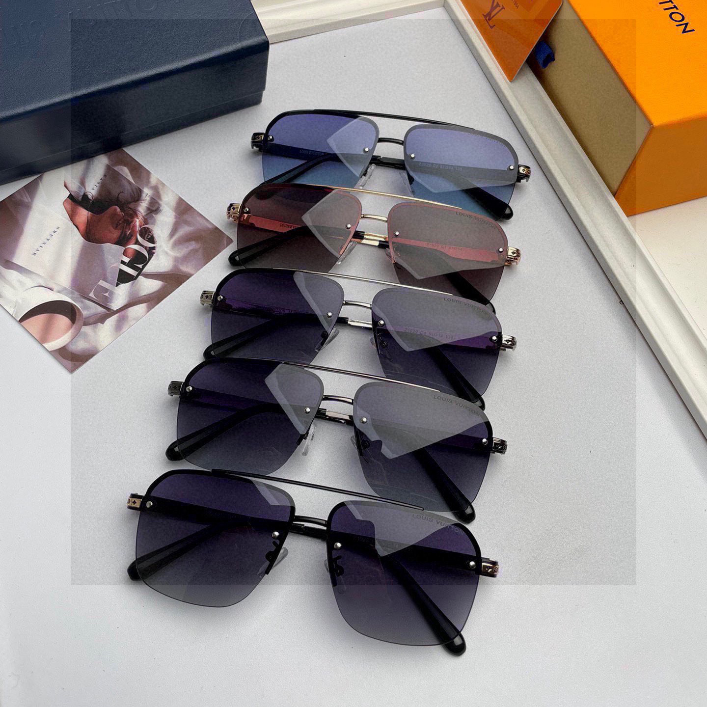 LV Pilot Sunglasses Top Costal Sun Glasses Luxury Glasses With Box Sunglasses Man Women Designer Sunglasses Cycling Sun Glasses Sports Glasses With Box