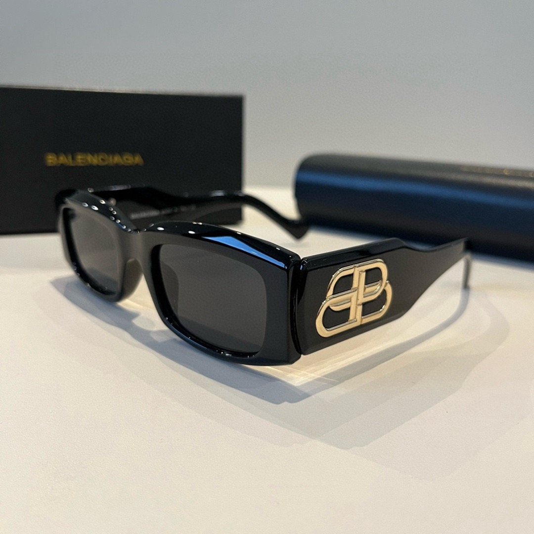 BALENCIAGA Women Sun Glasses Beach Sun Glasses Fashion Classic Square Oval Frame Retro Frame Sexy Women Luxury Glasses With Box