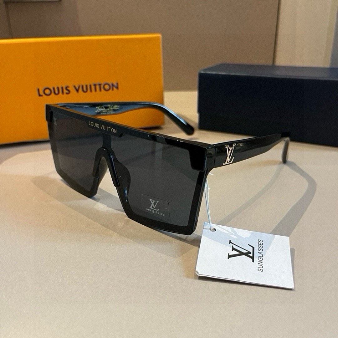 LV Luxury Designer Sunglasses Women Men Designers Goggle Polaroid Lens Sun Glasses Full Frame Eyeglasses Womens Mens Lady With Box
