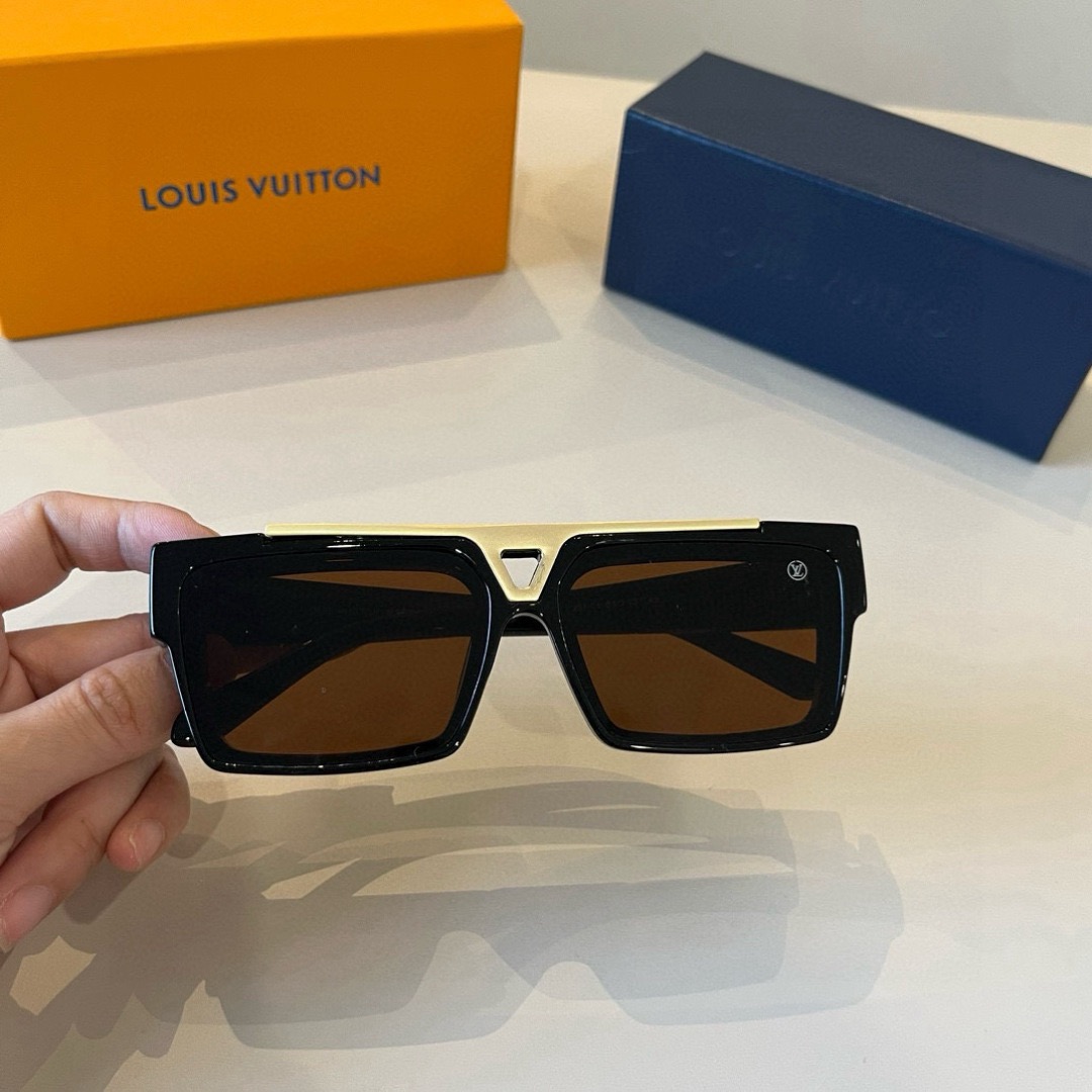 LV Luxury Designer Sunglasses Women Men Designers Goggle Polaroid Lens Sun Glasses Full Frame Eyeglasses Womens Mens Lady With Box