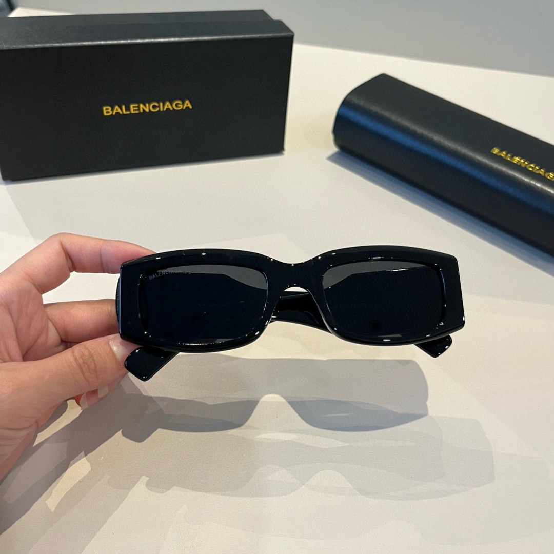BALENCIAGA Women Sun Glasses Beach Sun Glasses Fashion Classic Square Oval Frame Retro Frame Sexy Women Luxury Glasses With Box