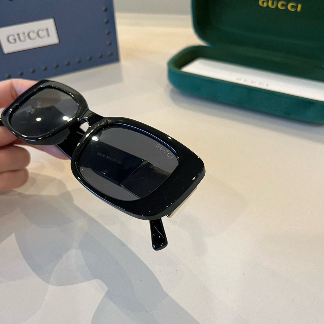 Gucci Sunglasses Fashion Glasses Oval Frame Designer Sunglass Womens Anti-Radiation Polarized Lenses Mens Retro Eyeglasses With Box