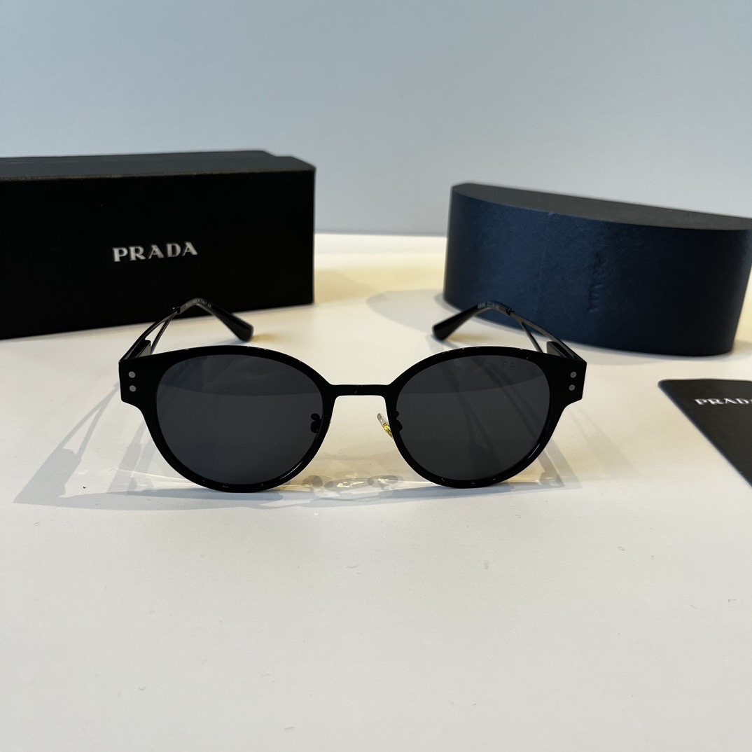 Prada Designer Sunglasses For Women Luxury Mens Sunglasses Classic Rectangular Metal Frame Glasses Goggle Outdoor Beach Sun Protection Glasses Driving Sun Glasses