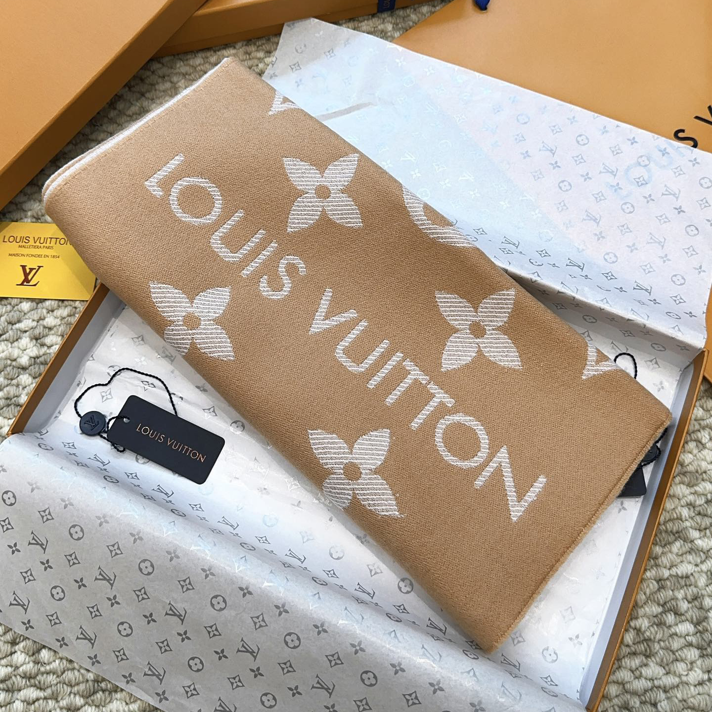 LV Designer Scarf Wool Scarfs Cashmere Scarf Men Women Designer Classic Letter Pattern Pashmina Shawl Scarves