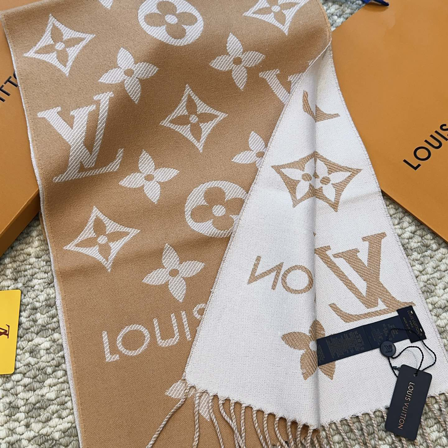 LV Designer Scarf Wool Scarfs Cashmere Scarf Men Women Designer Classic Letter Pattern Pashmina Shawl Scarves