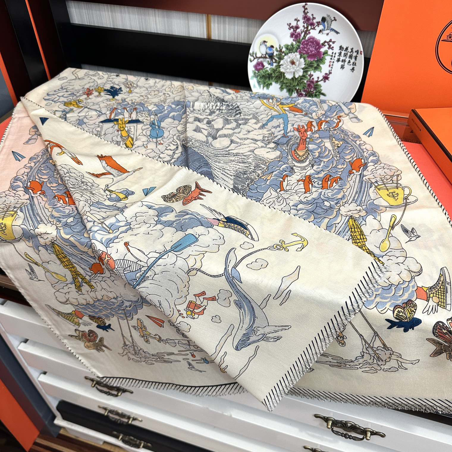 Hermes Designer Scarf Luxury Women Shawl Cashmere Scarf Warm Designer Shawls Wraps Print Smooth Fashion Scarves Mens Classics Scarf