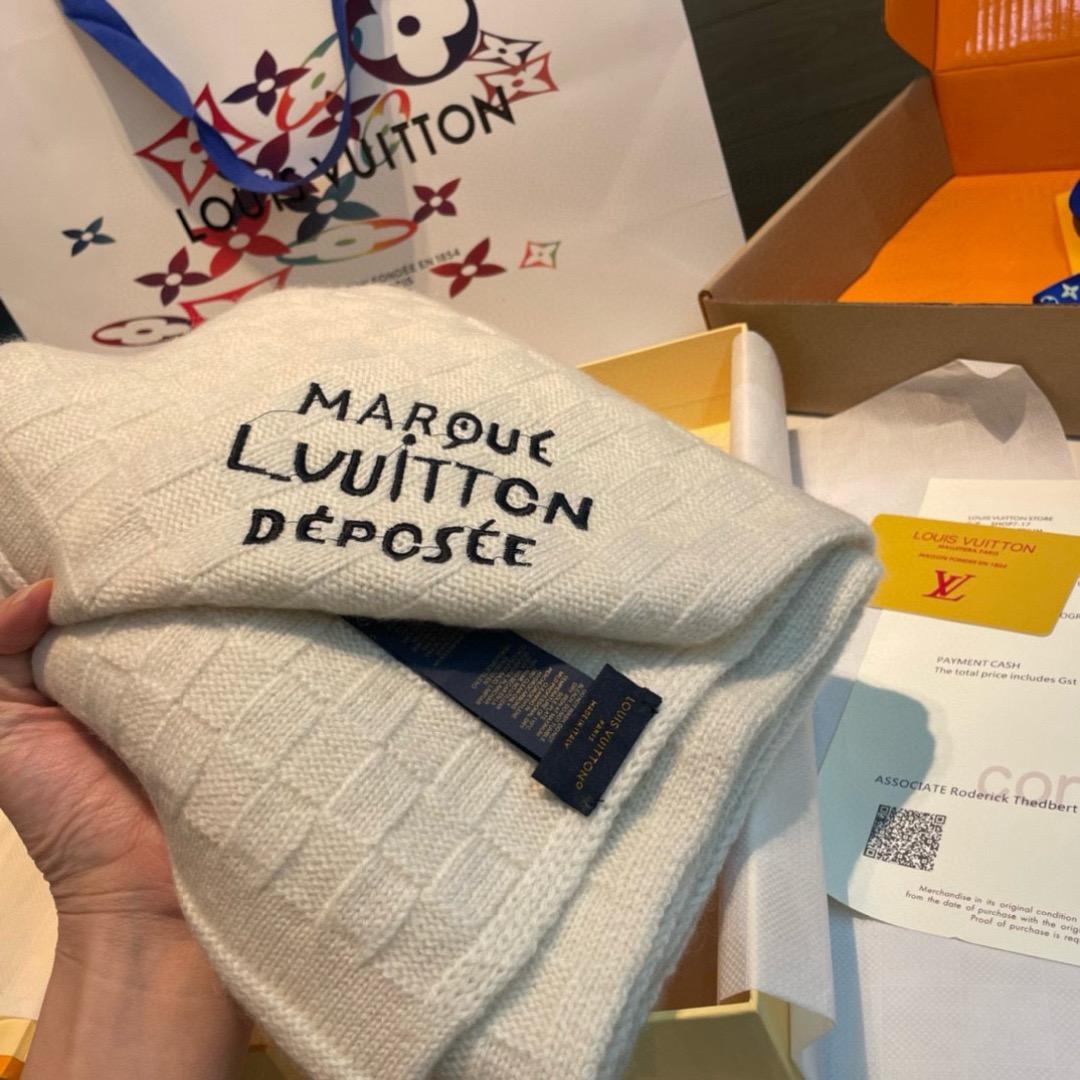 LV Designer Scarf Cashmere Scarf Designers Tassels Sjaal Plaid Fashion Classic Scarf Womens Luxury Scarfs With Box