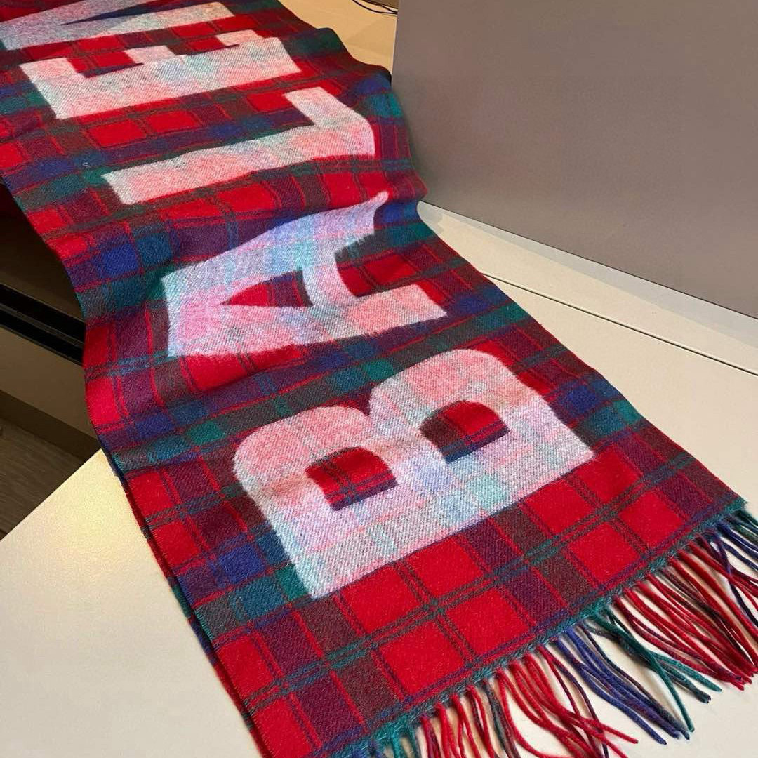 BALENCIAGA Designer Scarf Wool Scarfs Cashmere Scarf Men Women Designer Classic Letter Pattern Pashmina Shawl Scarves
