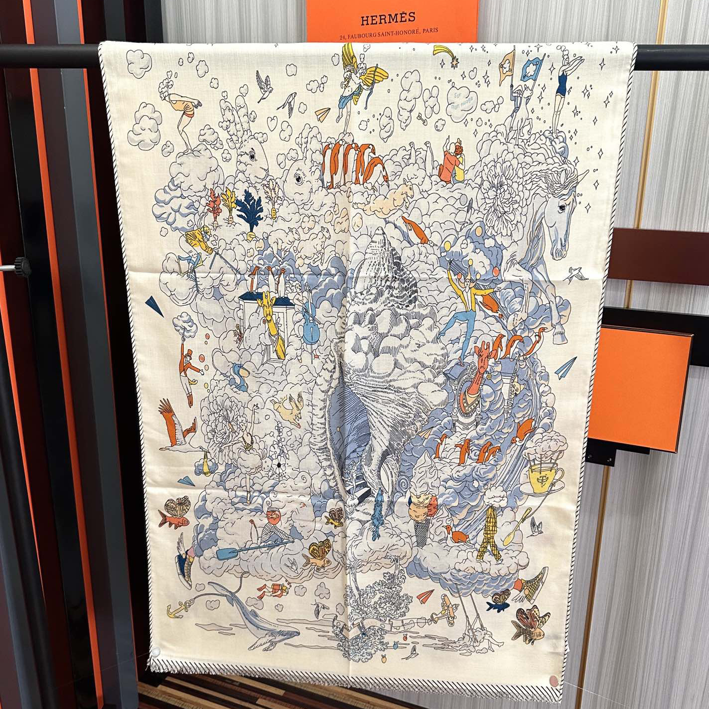 Hermes Designer Scarf Luxury Women Shawl Cashmere Scarf Warm Designer Shawls Wraps Print Smooth Fashion Scarves Mens Classics Scarf