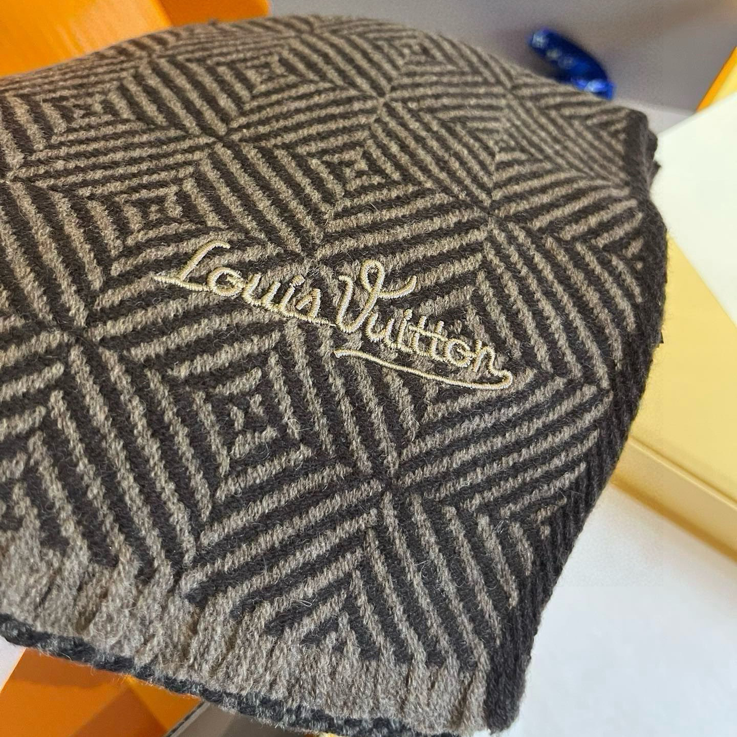 LV Designer Scarf Cashmere Scarf Designers Tassels Sjaal Plaid Fashion Classic Scarf Womens Luxury Scarfs With Box