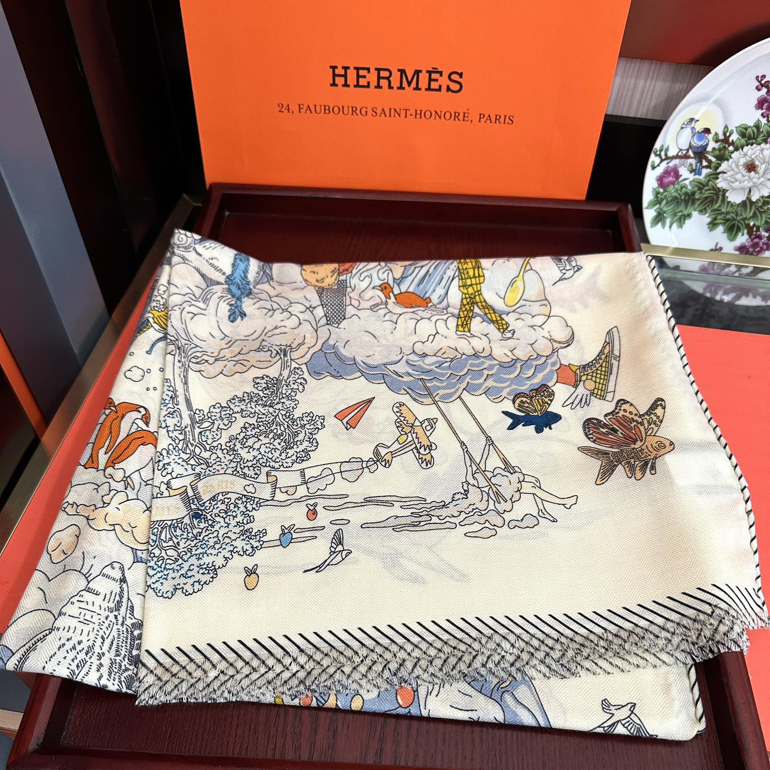 Hermes Designer Scarf Luxury Women Shawl Cashmere Scarf Warm Designer Shawls Wraps Print Smooth Fashion Scarves Mens Classics Scarf
