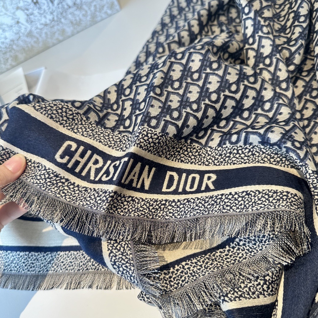 Dior Designer Scarf Wool Scarfs Cashmere Scarf Men Women Designer Classic Letter Pattern Pashmina Shawl Scarves With Box
