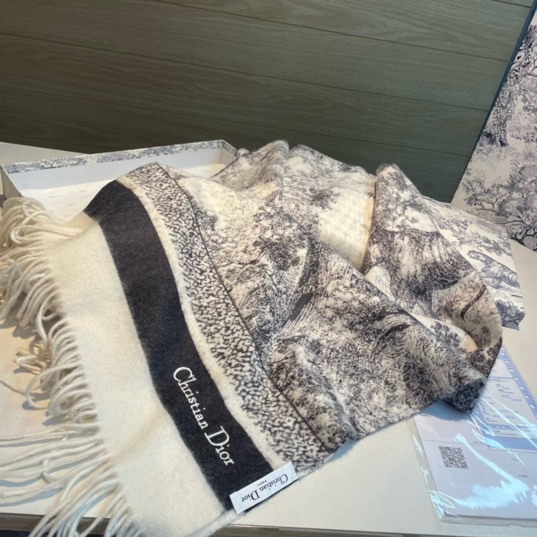 Dior Designer Scarf Luxury Women Shawl Cashmere Scarf Warm Designer Shawls Wraps Print Smooth Fashion Scarves Mens Classics Scarf With Box