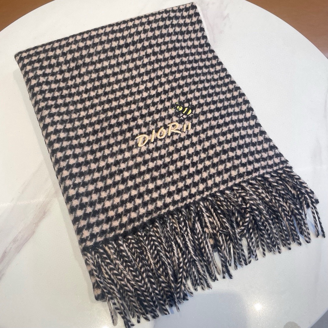 Dior Designer Scarf Luxury Women Shawl Cashmere Scarf Warm Designer Shawls Wraps Stripes Smooth Fashion Scarves Mens Classics Scarf With Box
