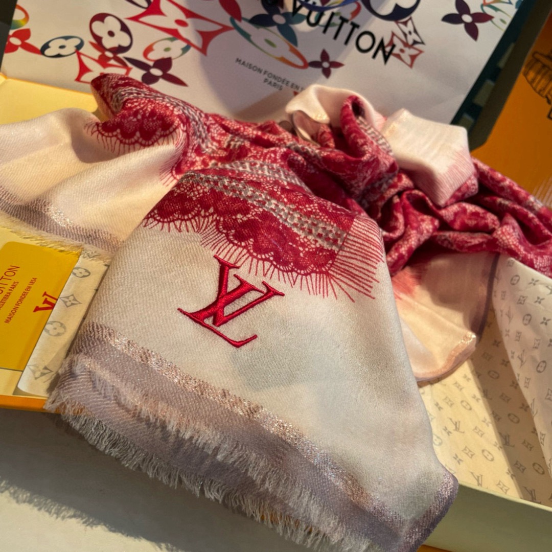 LV Designer Scarf Wool Scarfs Cashmere Scarf Men Women Designer Classic Print Pattern Pashmina Shawl Scarves With Box