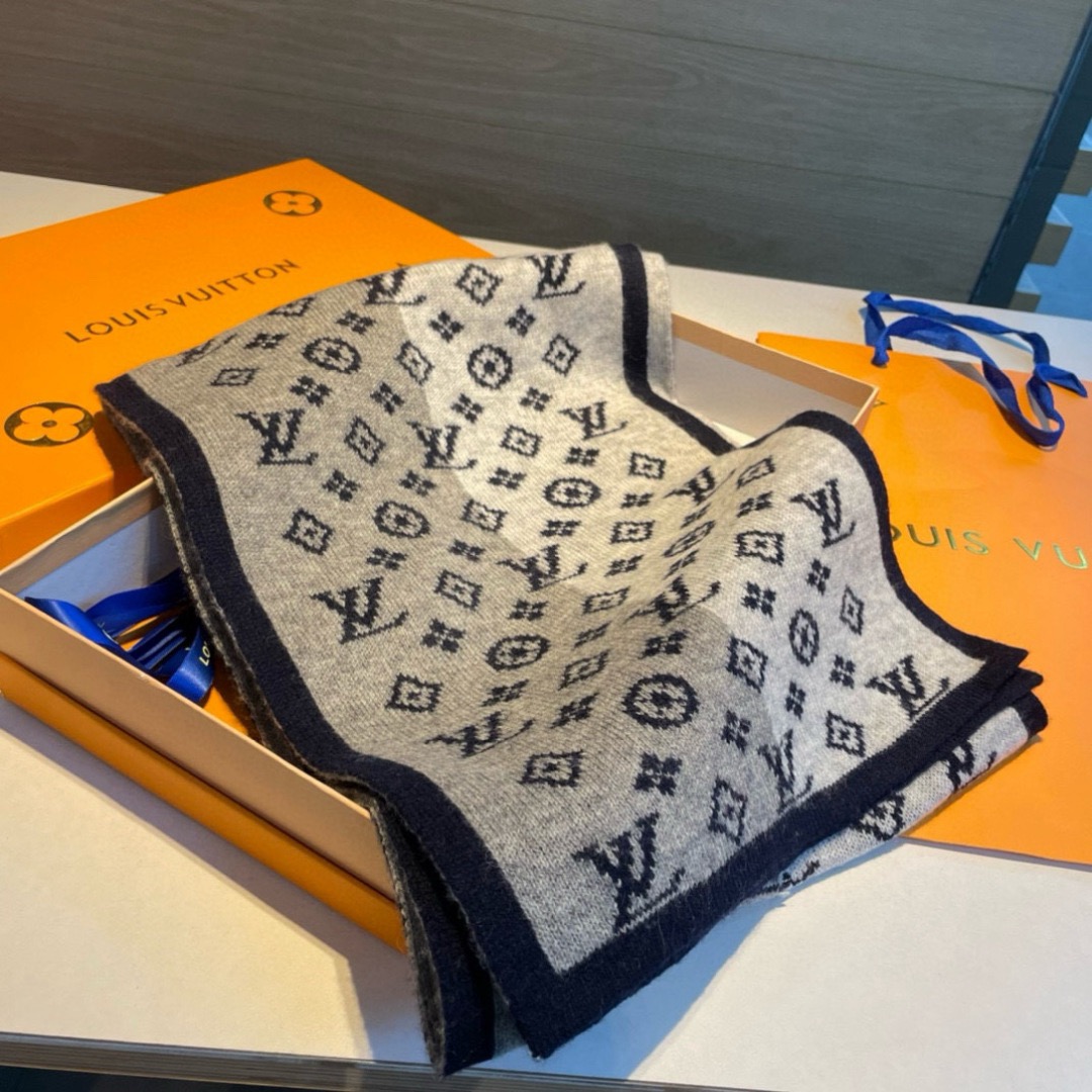 LV Designer Scarf Wool Scarfs Cashmere Scarf Men Women Designer Classic Letter Pattern Pashmina Shawl Scarves