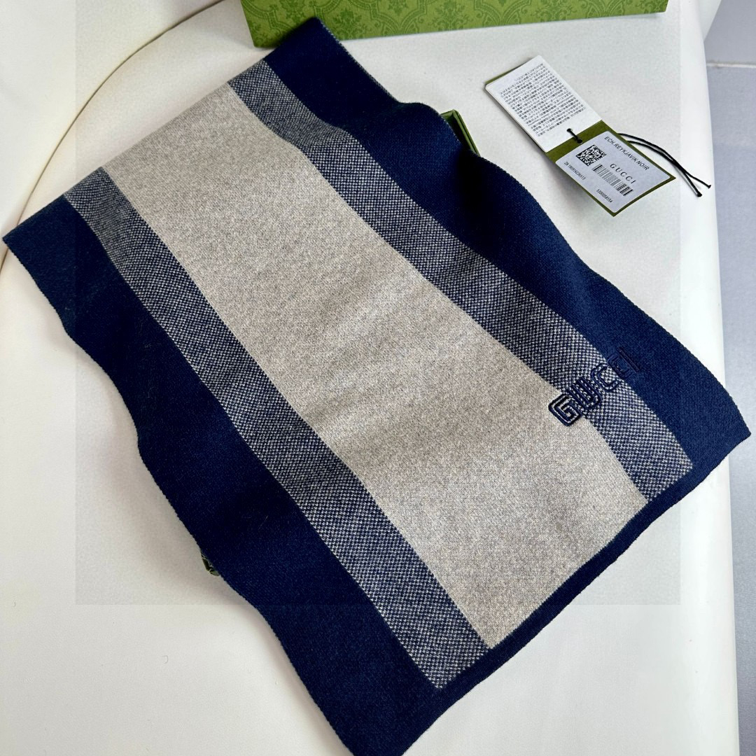 Gucci Designer Scarf Luxury Women Shawl Cashmere Scarf Warm Designer Shawls Wraps Color-Blocking Smooth Fashion Scarves Mens Classics Scarf With Box