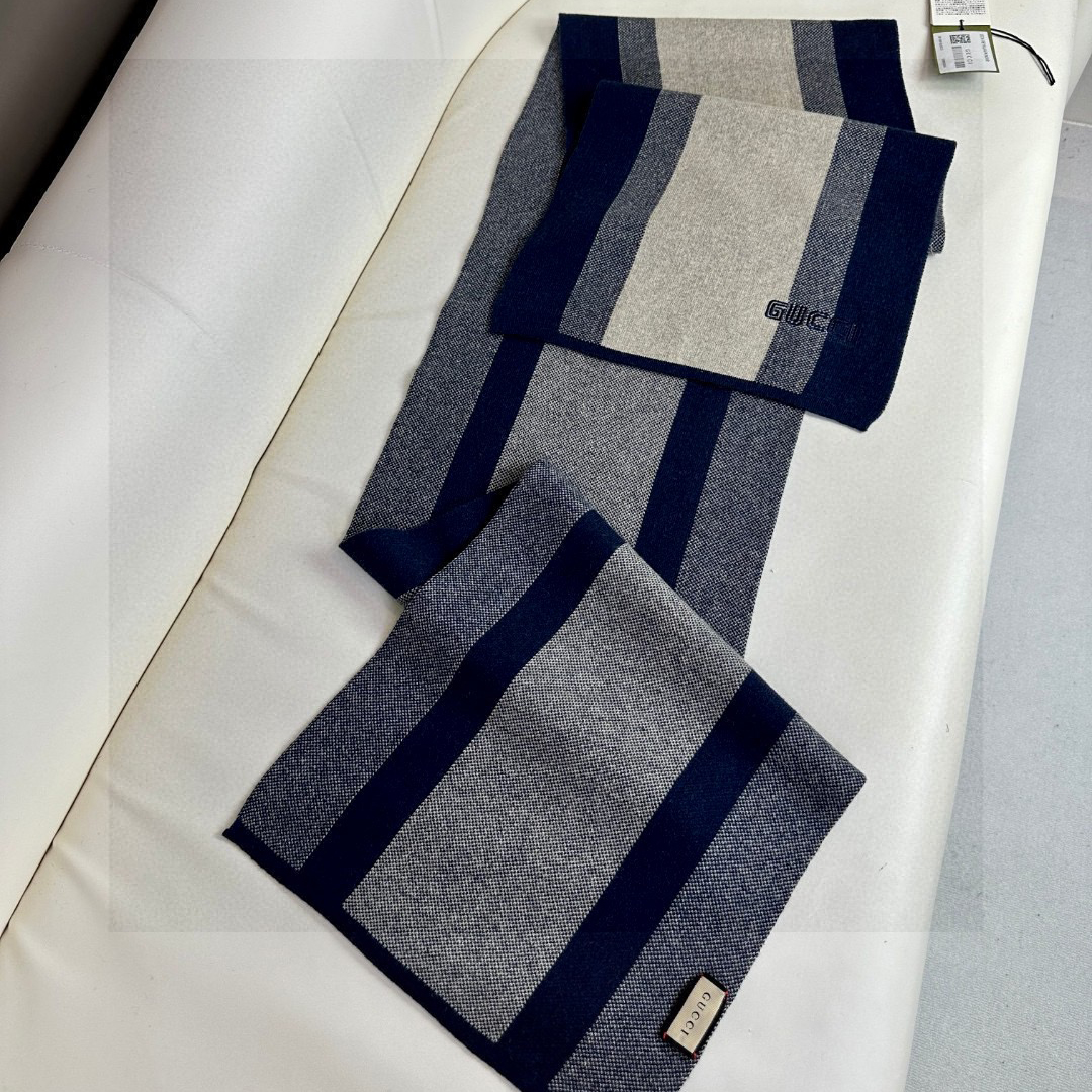 Gucci Designer Scarf Luxury Women Shawl Cashmere Scarf Warm Designer Shawls Wraps Color-Blocking Smooth Fashion Scarves Mens Classics Scarf With Box