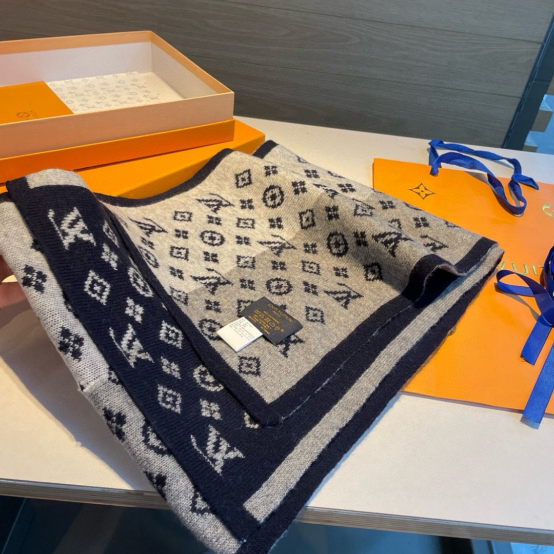 LV Designer Scarf Wool Scarfs Cashmere Scarf Men Women Designer Classic Letter Pattern Pashmina Shawl Scarves