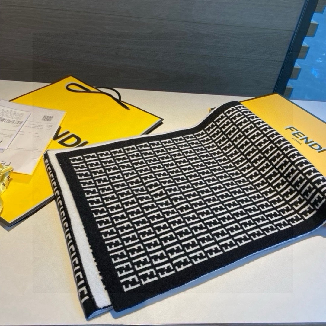FENDI Designer Scarf Wool Scarfs Cashmere Scarf Men Women Designer Classic Letter Pattern Pashmina Shawl Scarves With Box