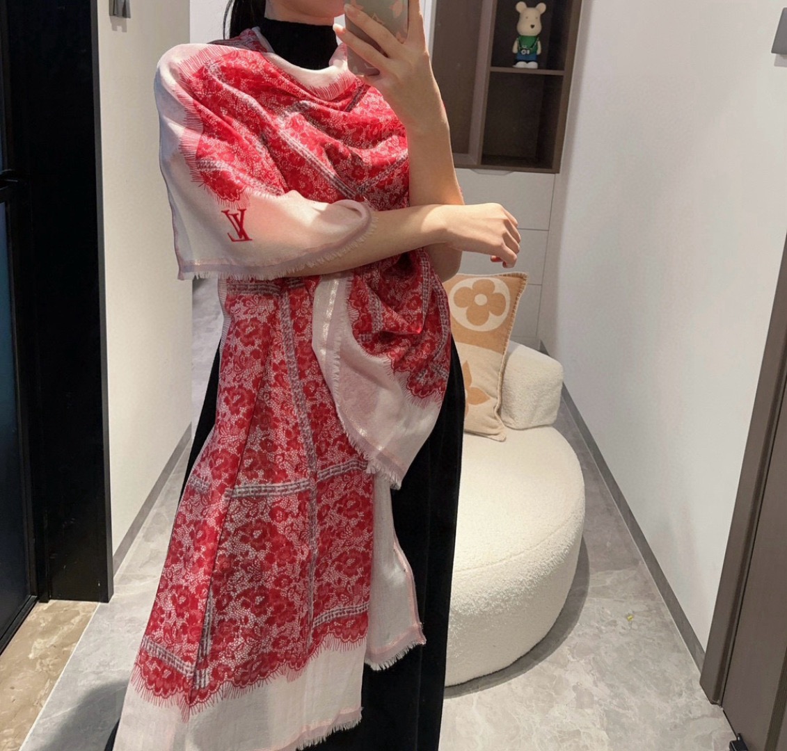 LV Designer Scarf Wool Scarfs Cashmere Scarf Men Women Designer Classic Print Pattern Pashmina Shawl Scarves With Box