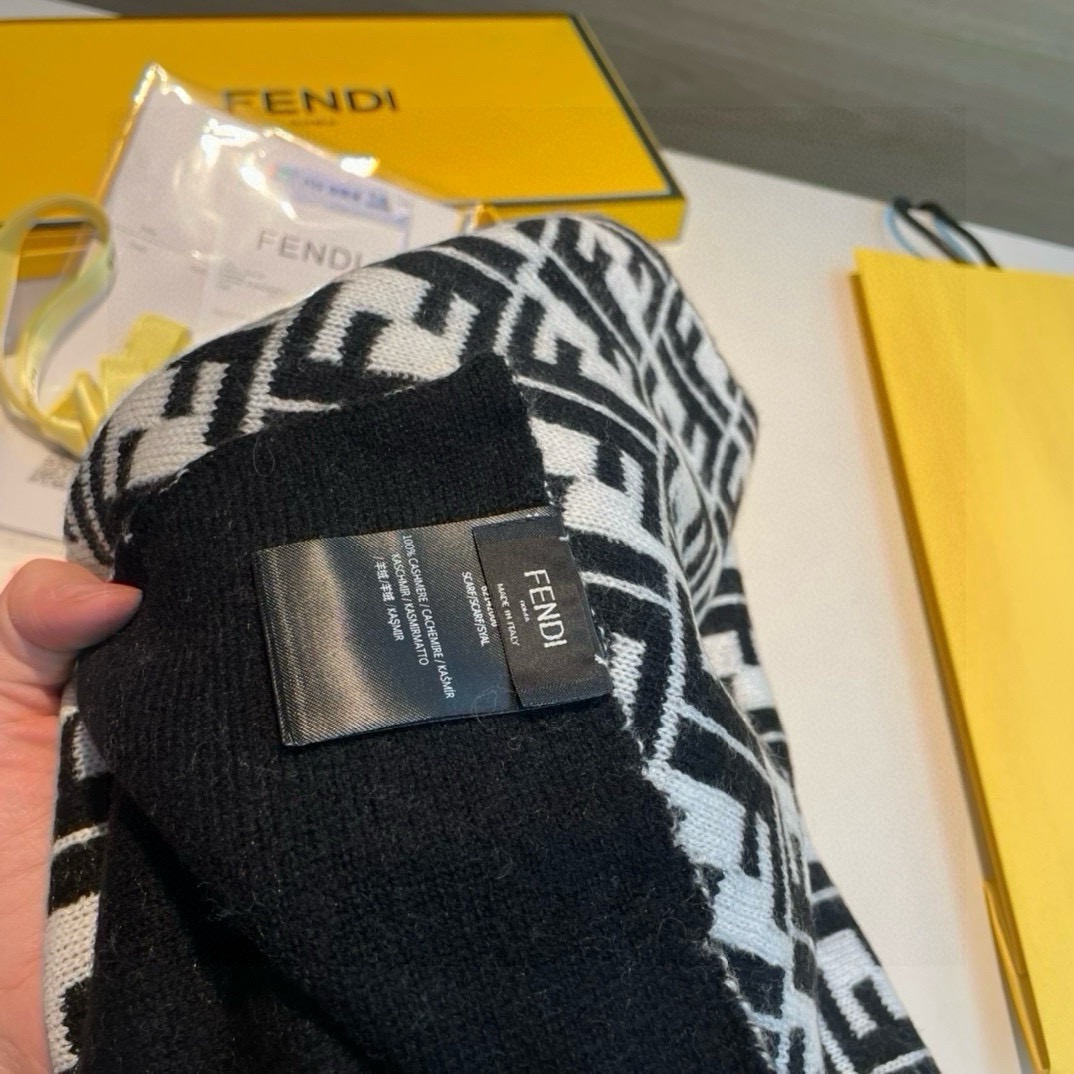 FENDI Designer Scarf Wool Scarfs Cashmere Scarf Men Women Designer Classic Letter Pattern Pashmina Shawl Scarves With Box