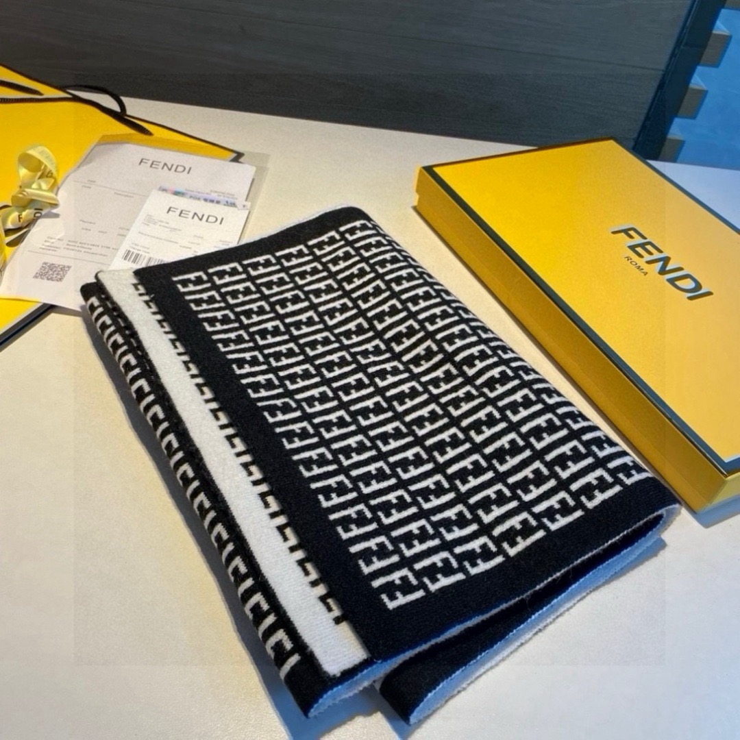 FENDI Designer Scarf Wool Scarfs Cashmere Scarf Men Women Designer Classic Letter Pattern Pashmina Shawl Scarves With Box