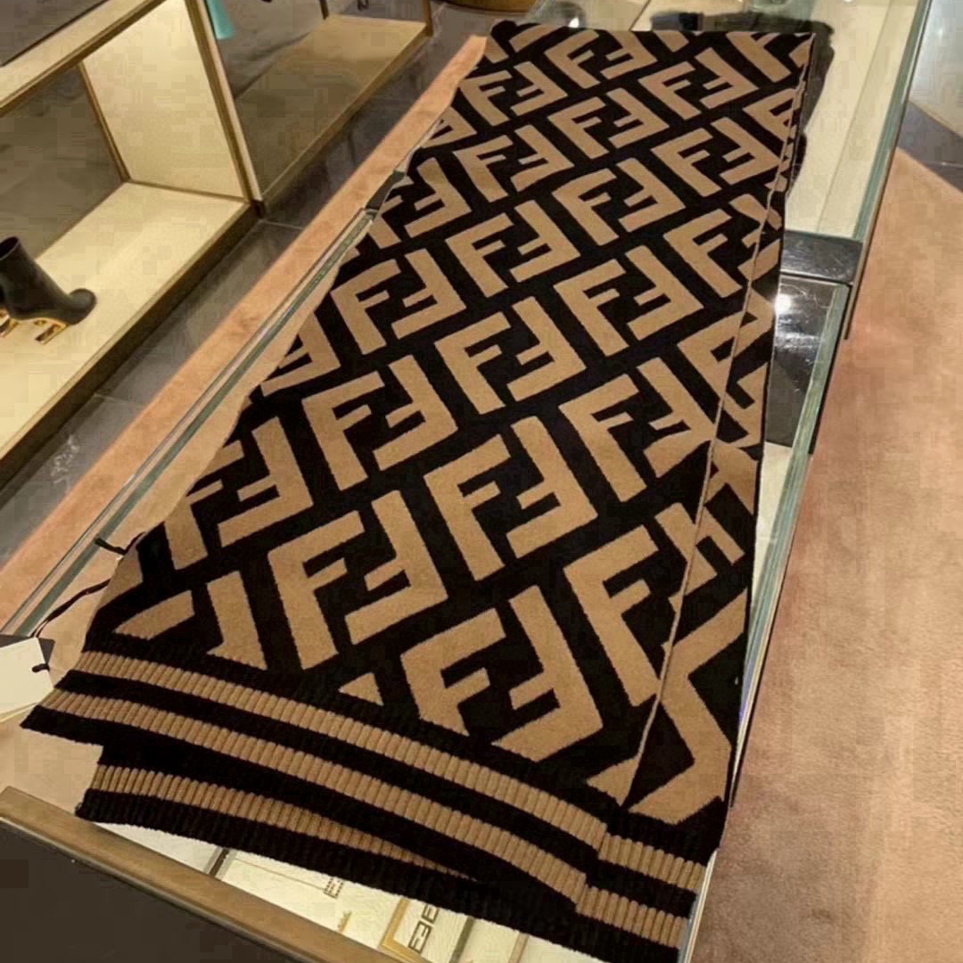 FENDI Designer Scarf Wool Scarfs Cashmere Scarf Men Women Designer Classic Letter Pattern Pashmina Shawl Scarves With Box