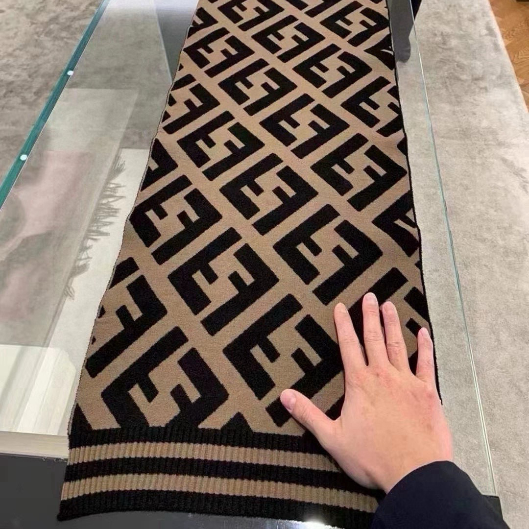 FENDI Designer Scarf Wool Scarfs Cashmere Scarf Men Women Designer Classic Letter Pattern Pashmina Shawl Scarves With Box