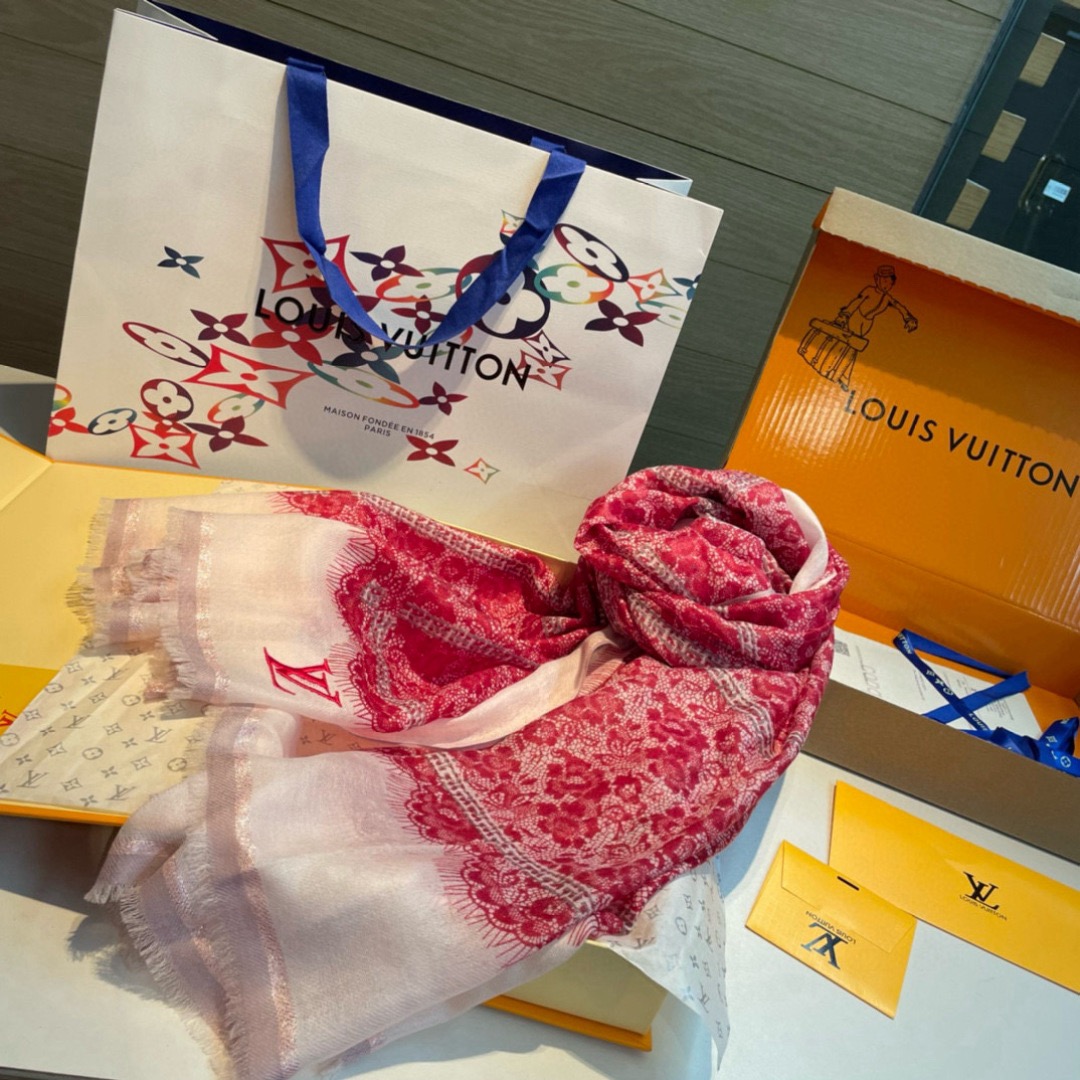 LV Designer Scarf Wool Scarfs Cashmere Scarf Men Women Designer Classic Print Pattern Pashmina Shawl Scarves With Box