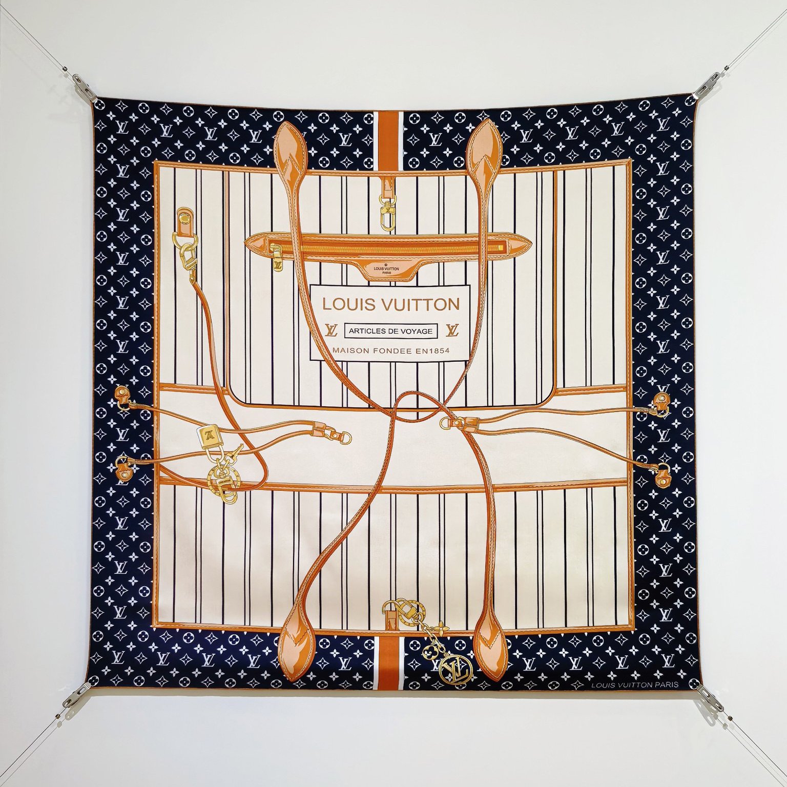 LV Designer Silk Scarf For Women Luxurious Scarf High End Classic Print Pattern Designer Shawl Scarves New Gift Easy To Match Soft Touch Fringed Edges With Box