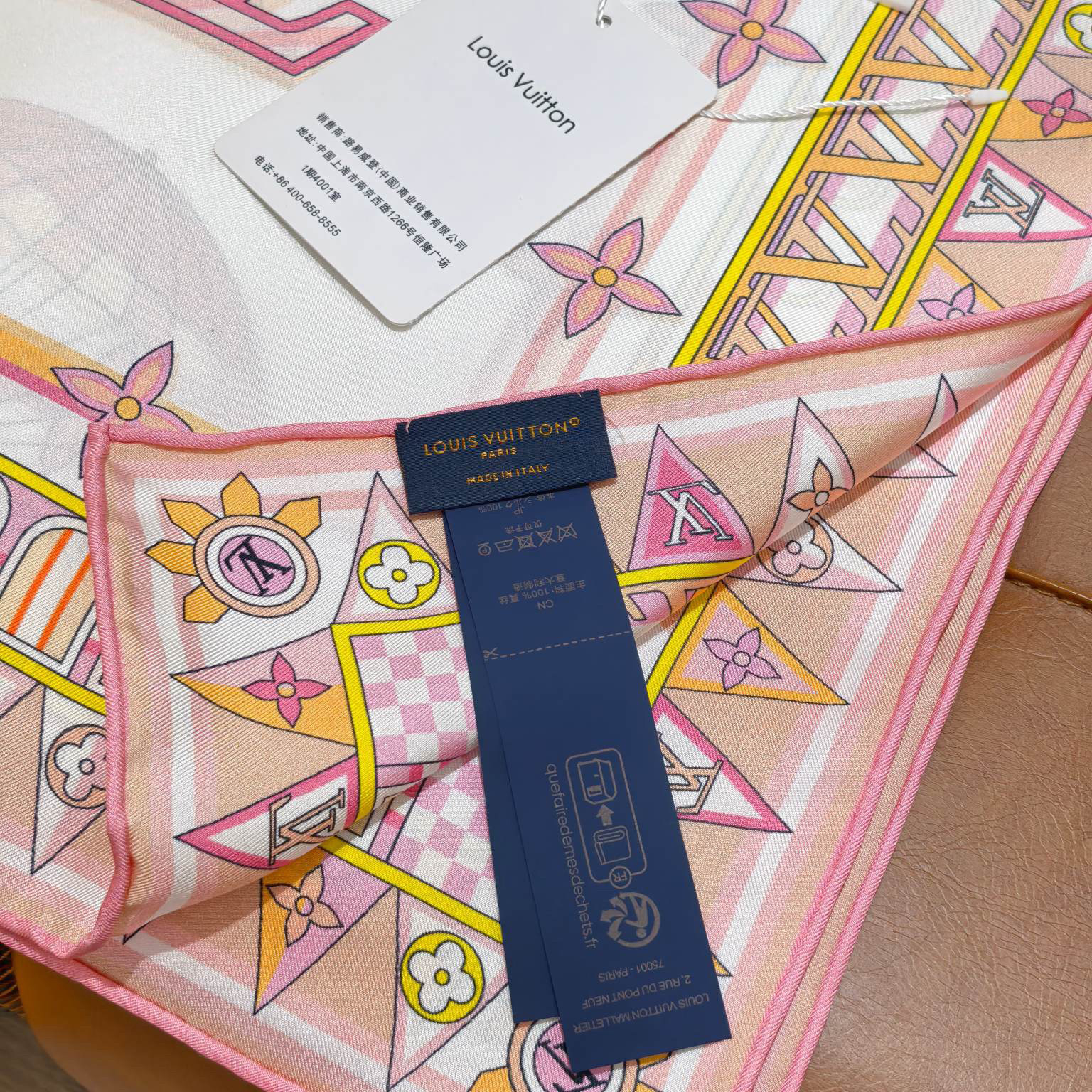 LV Designer Silk Scarf For Women Luxurious Scarf High End Classic Print Pattern Designer Shawl Scarves New Gift Easy To Match Soft Touch Fringed Edges With Box