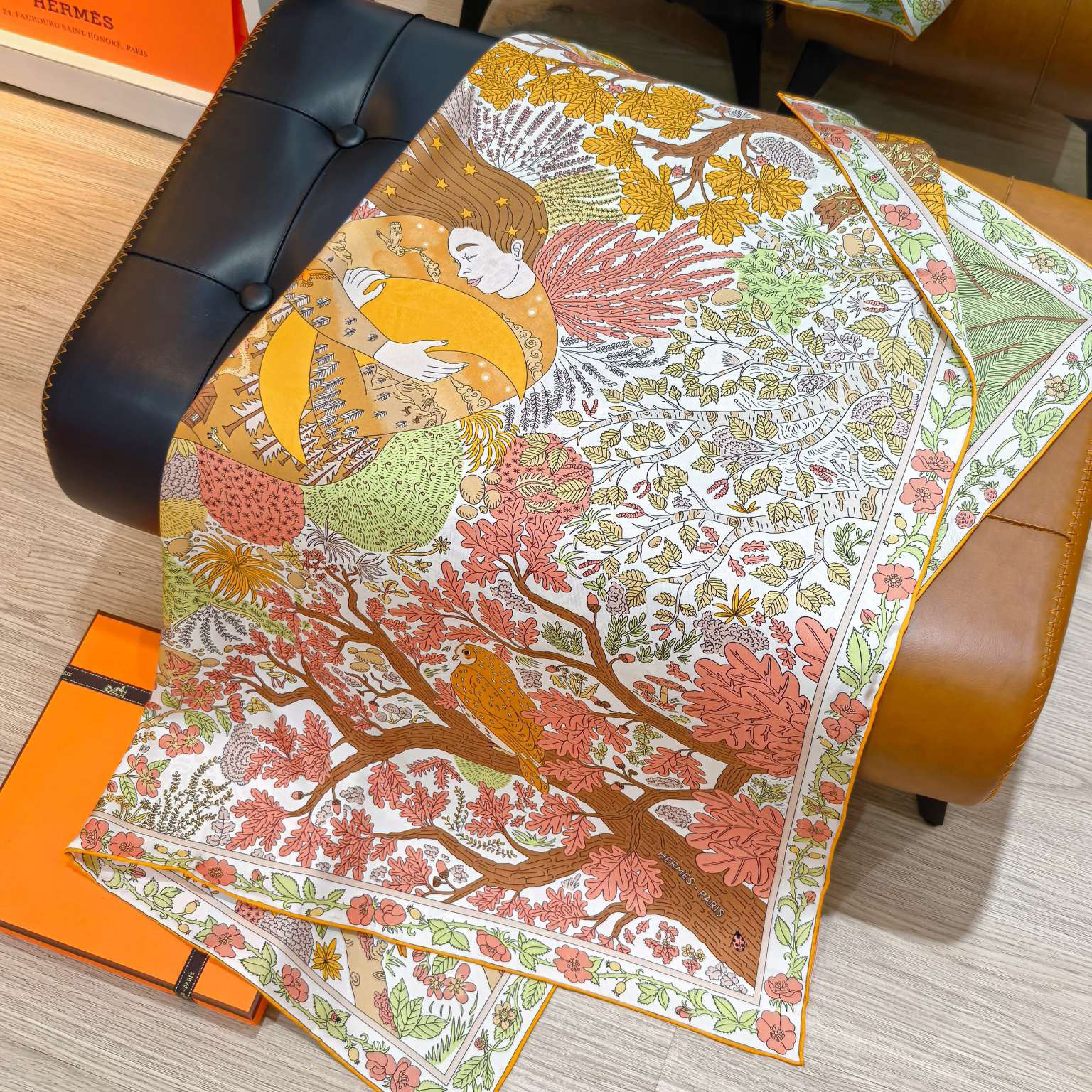 Hermes Designer Silk Scarf For Women Luxurious Scarf High End Classic Print Pattern Designer Shawl Scarves New Gift Easy To Match Soft Touch Fringed Edges With Box