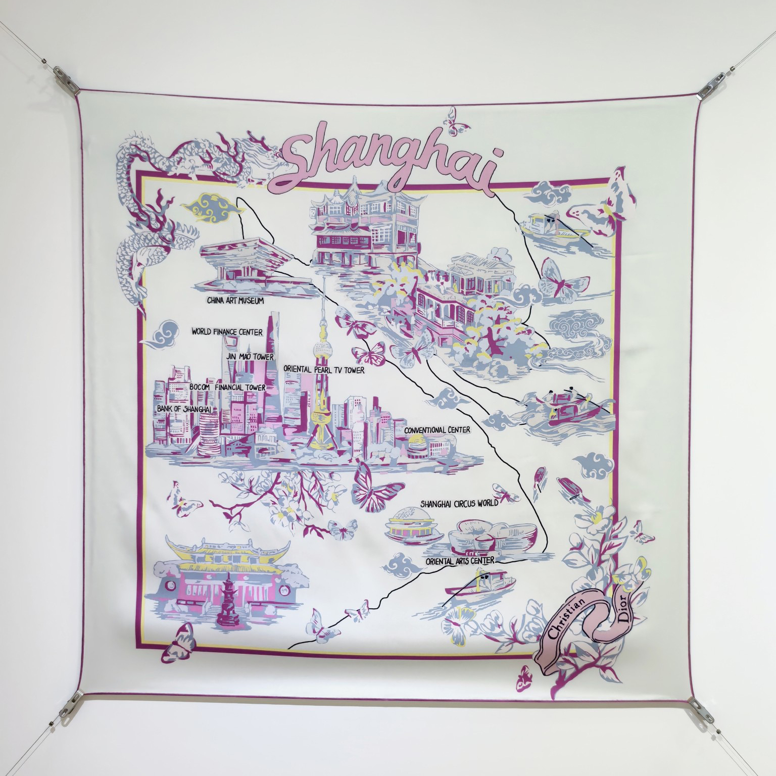 Dior Designer Silk Scarf For Women Luxurious Scarf High End Classic Print Pattern Designer Shawl Scarves New Gift Easy To Match Soft Touch Fringed Edges With Box