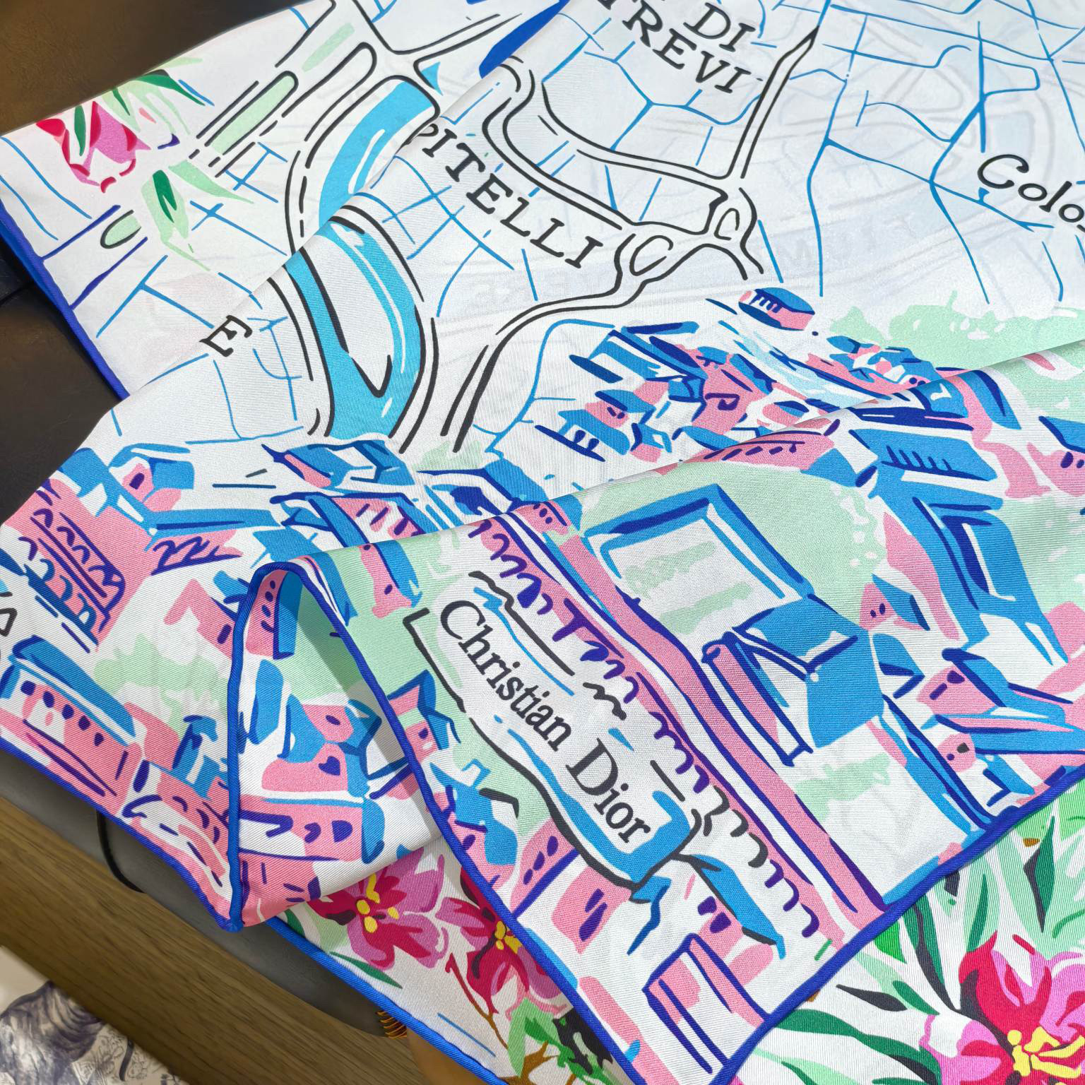 Dior Designer Silk Scarf For Women Luxurious Scarf High End Classic Print Pattern Designer Shawl Scarves New Gift Easy To Match Soft Touch Fringed Edges With Box