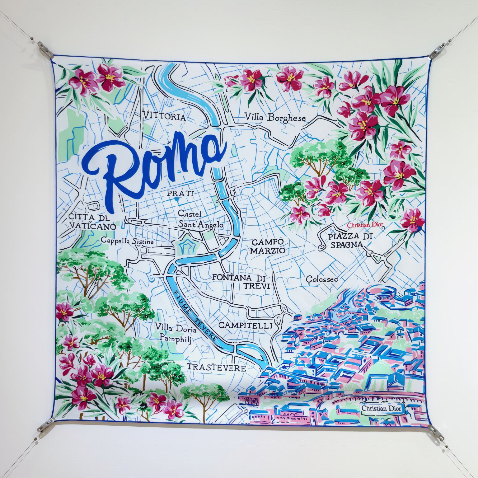 Dior Designer Silk Scarf For Women Luxurious Scarf High End Classic Print Pattern Designer Shawl Scarves New Gift Easy To Match Soft Touch Fringed Edges With Box