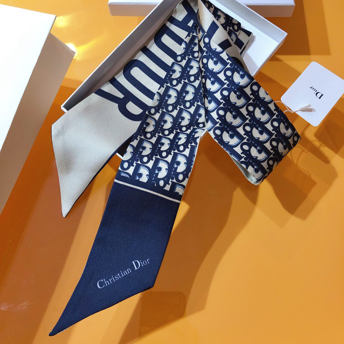 Dior Womens Fashion Silk Scarf Designer Scarves Colorful Printed Bag Scarfs Hair Thin Scarves Neck Tie Womens Scarves Luxury Headband Long Handle Bag Accessories With Box