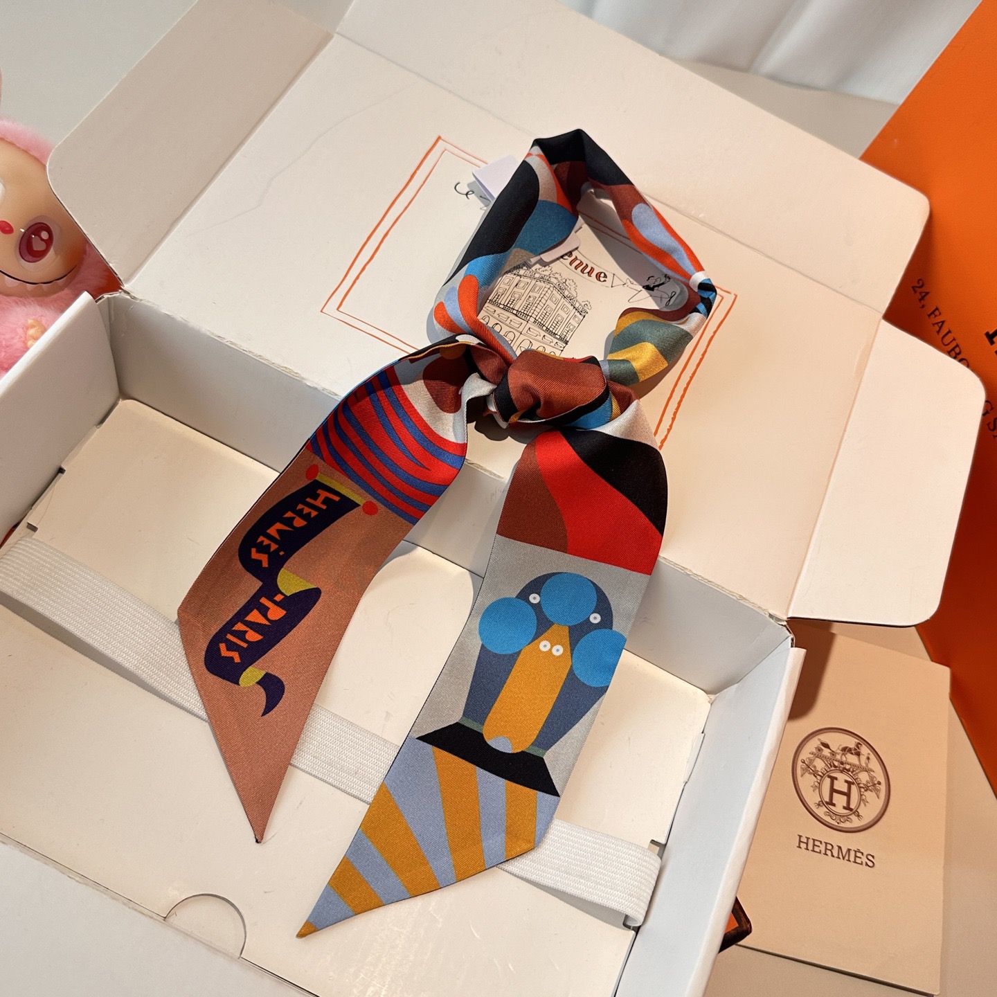 Hermes Womens Fashion Silk Scarf Designer Scarves Printed Bag Scarfs Hair Thin Scarves Neck Tie Womens Scarves Luxury Headband Long Handle Bag Accessories With Box