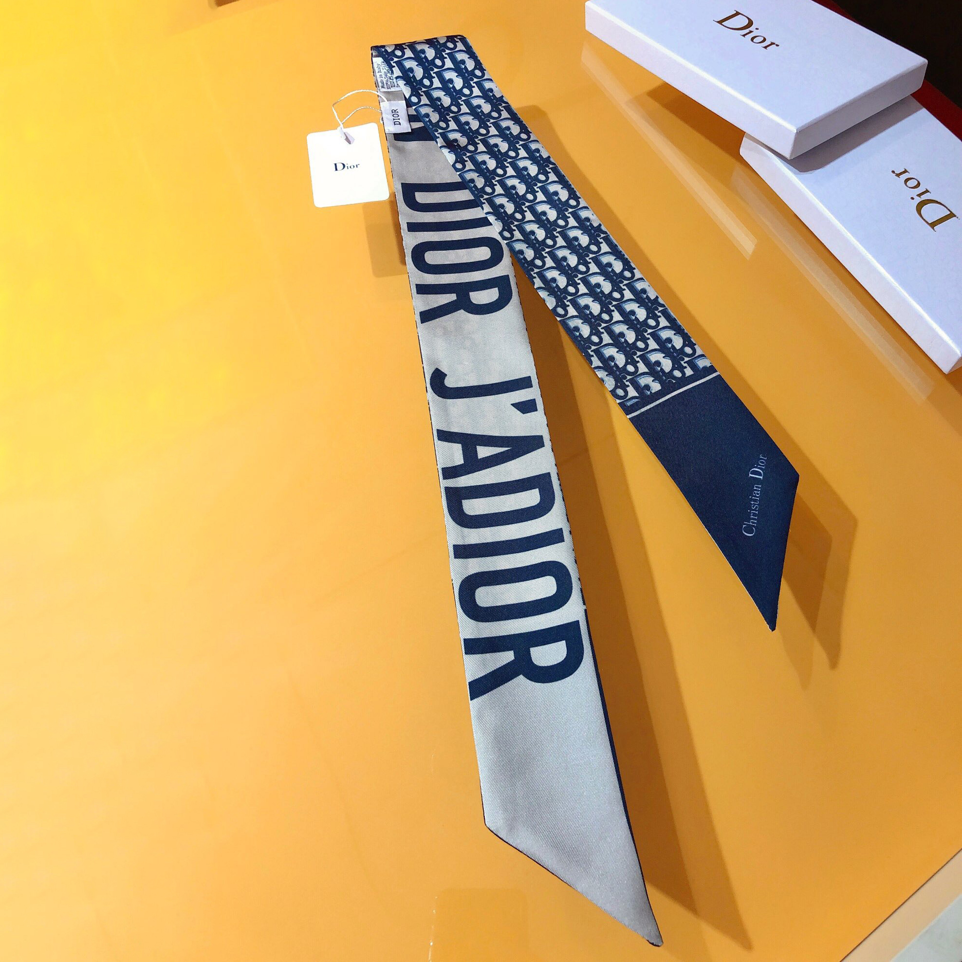 Dior Womens Fashion Silk Scarf Designer Scarves Colorful Printed Bag Scarfs Hair Thin Scarves Neck Tie Womens Scarves Luxury Headband Long Handle Bag Accessories With Box