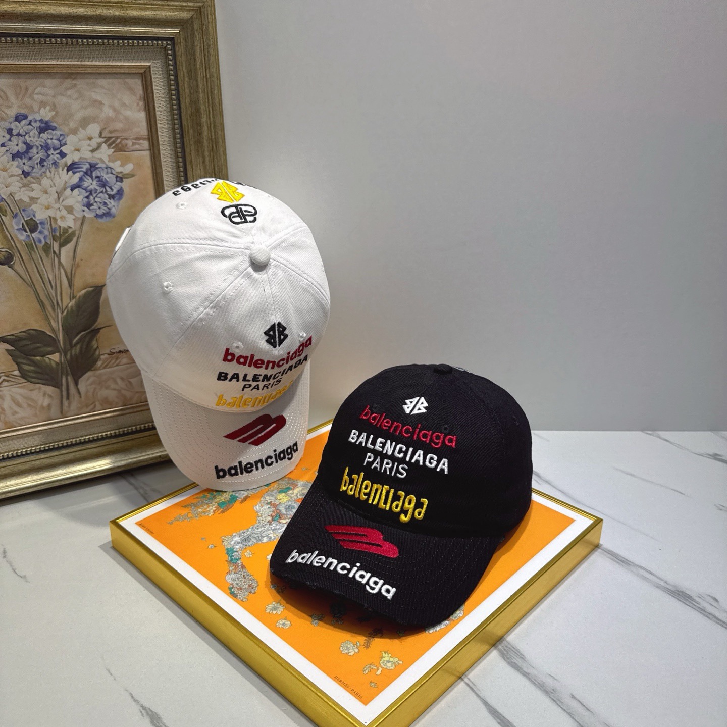 BALENCIAGA Luxury Designer Fashion Letter Embroidery Baseball Cap Men And Women Sports Street Caps Forward Caps Sun Prevent Baseball Cap Outdoor Hat For Men Casquette Adjustable To Fit Hats With Box