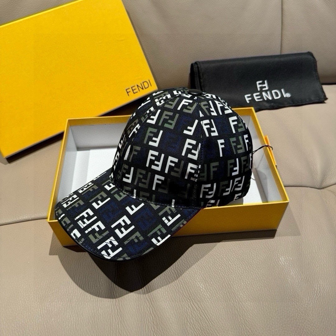 FENDI Luxury Designer Hats Fashion Baseball Cap Men And Women Sports Street Caps Forward Caps Sun Prevent Baseball Cap Outdoor Hat For Men Casquette Adjustable To Fit Hats With Box