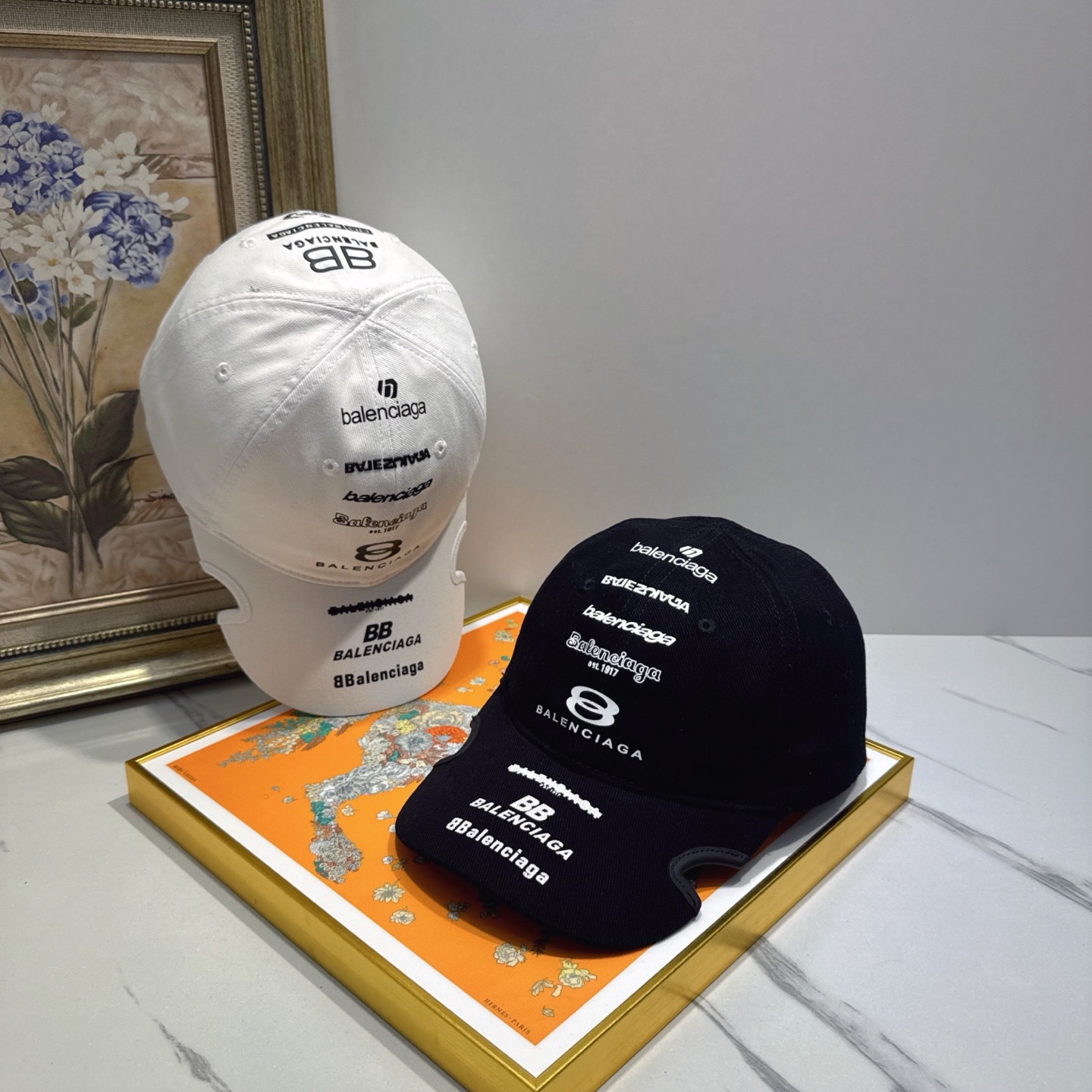 BALENCIAGA Luxury Designer Fashion Letter Print Baseball Cap Men And Women Sports Street Caps Forward Caps Sun Prevent Baseball Cap Outdoor Hat For Men Casquette Adjustable To Fit Hats With Box