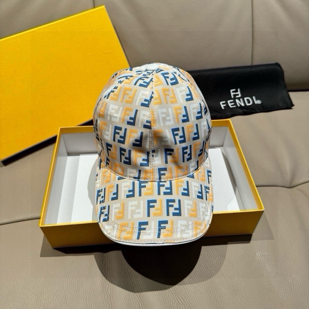 FENDI Luxury Designer Hats Fashion Baseball Cap Men And Women Sports Street Caps Forward Caps Sun Prevent Baseball Cap Outdoor Hat For Men Casquette Adjustable To Fit Hats With Box